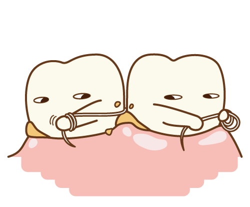 歯と歯の間の汚れも原因に