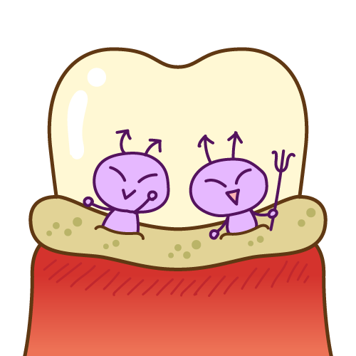 歯と歯の間の汚れも原因に