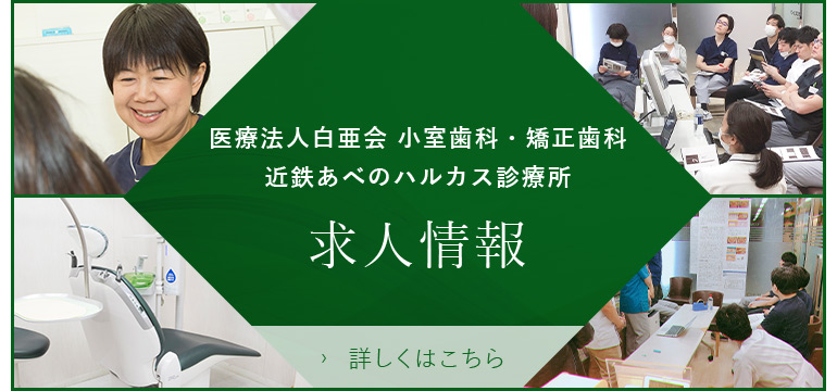 医療法人白亜会 小室歯科・矯正歯科 近鉄あべのハルカス診療所 求人情報